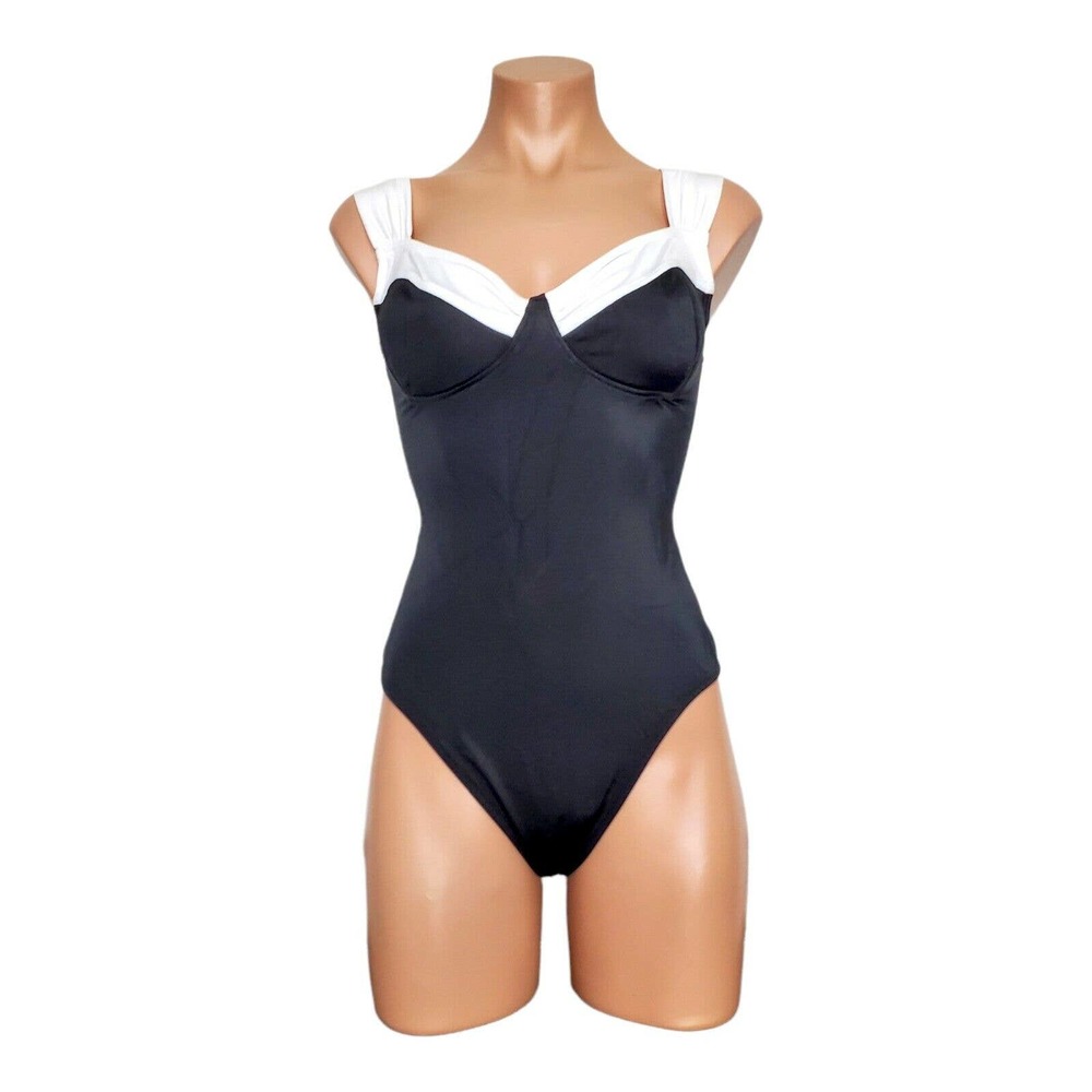 Instant Figure black shapewear one piece swimsuit size 6